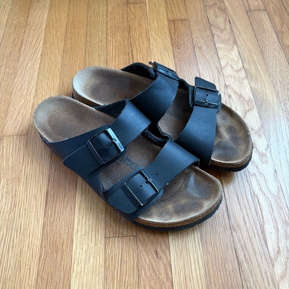 Birkenstock Arizona Birko-Flor in Black - Picture 2 of 6